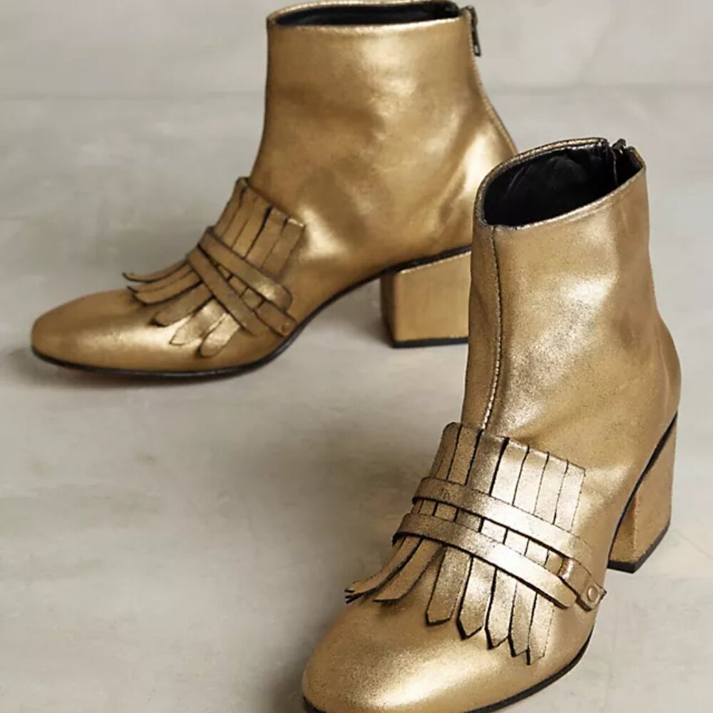 Rachel Comey Gold Bevi Boots - Picture 5 of 6